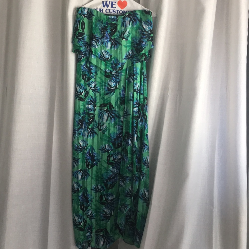Banana republic strapless patterned dress